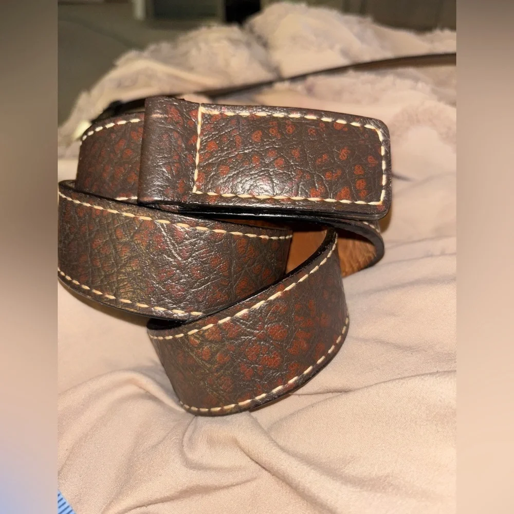 VINTAGE TONY LAMA Belt 36 Brown Cowhide leather Western Cowboy Rodeo​​
